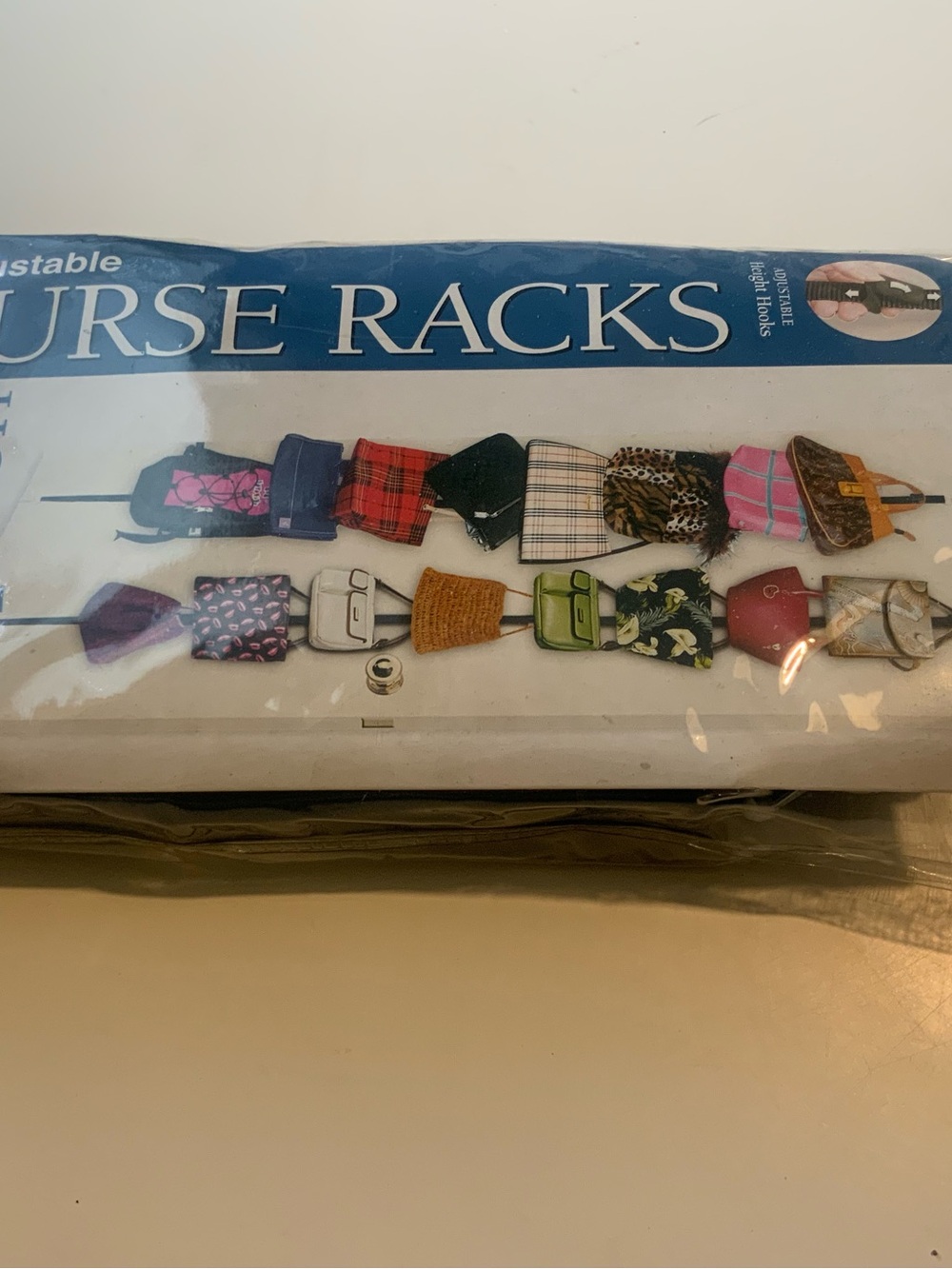 16 Purse Racks, Adjustable Organizer